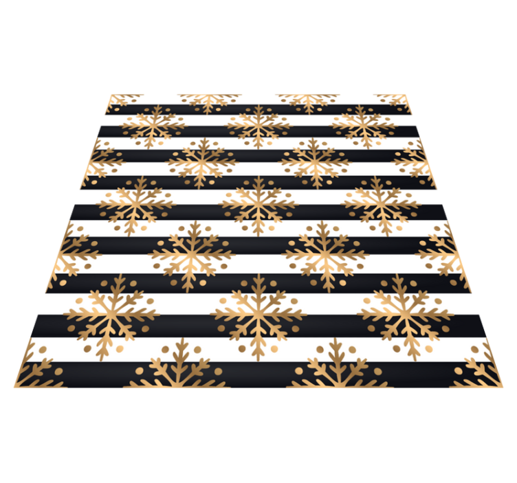 クリスマスの壁画 エレガントな雪の結晶パターン - TENSTICKERS