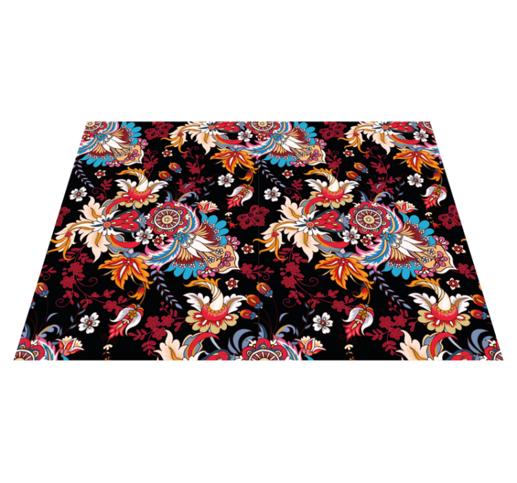 マンダラ ビニールマット 植物からのインスピレーション - TENSTICKERS