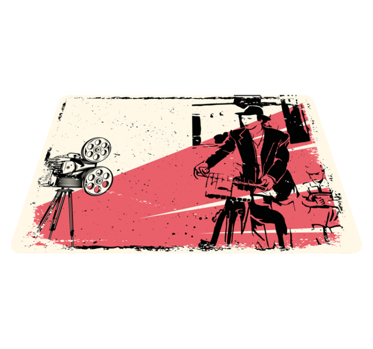 ビンテージ ビニールマット クラシック映画シーン - TENSTICKERS