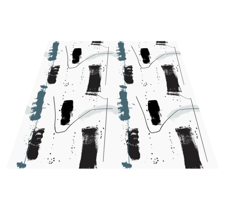 ミニマリスト ビニールマット 線的抽象形状 - TENSTICKERS