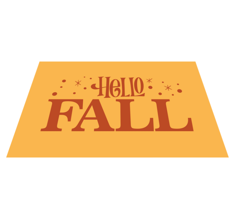 フレーズ ビニールマット 秋の雰囲気を楽しもう - TENSTICKERS