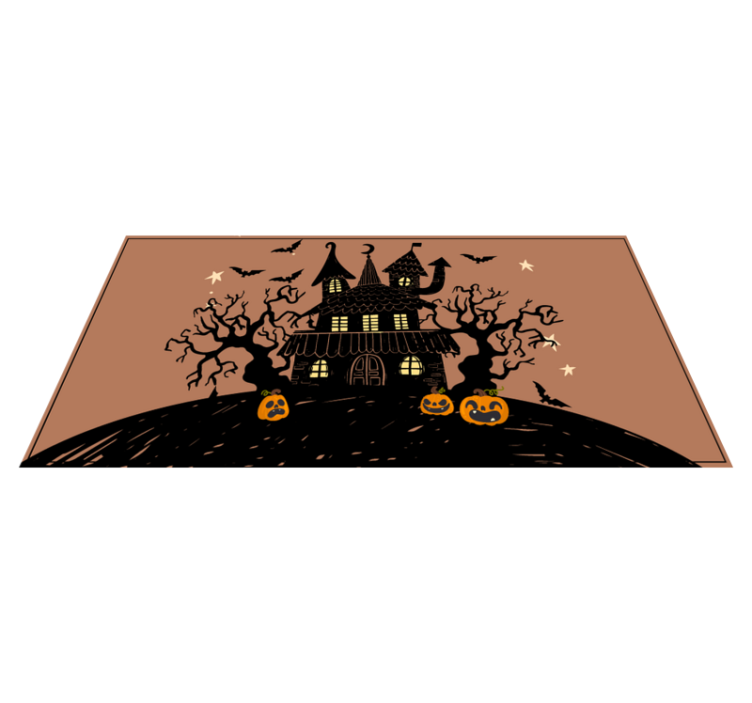 ハロウイン壁画 お化け屋敷のシーン - TENSTICKERS