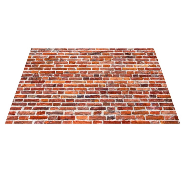 石の効果 ビニールマット ルスティックレッドルック - TENSTICKERS