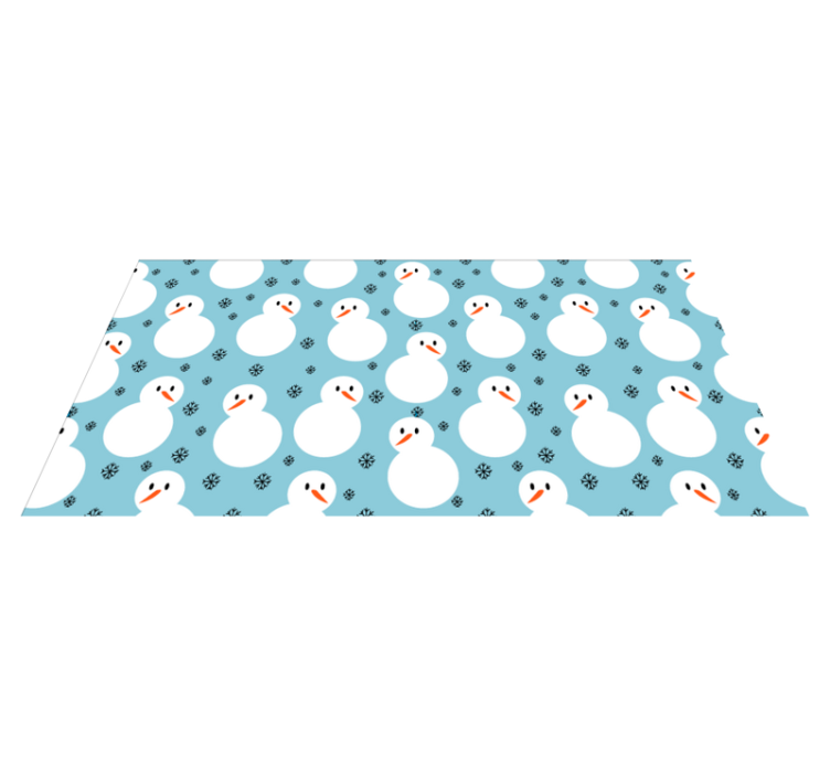 クリスマスの壁画 雪だるまのお祝いの表面 - TENSTICKERS