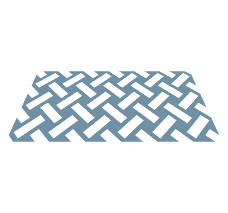 幾何学的な ビニールマット 対照的なシェブロン - TENSTICKERS