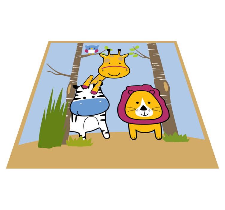 子供 ビニールマット 動物キャラクター - TENSTICKERS