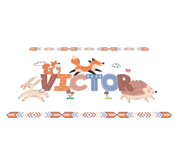 名前 ビニールマット カスタマイズ可能な生き物 - TENSTICKERS