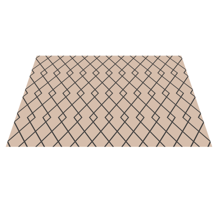 幾何学的な ビニールマット 優雅なダイヤモンドモチーフ - TENSTICKERS