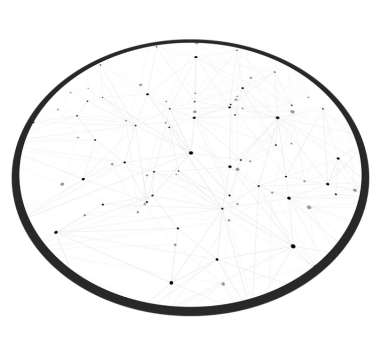 現代のビニールマット 抽象的なネットワークパターン - TENSTICKERS