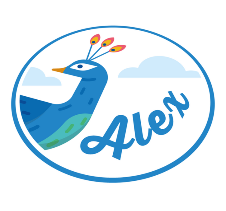 名前 ビニールマット カスタマイズ可能な孔雀 - TENSTICKERS