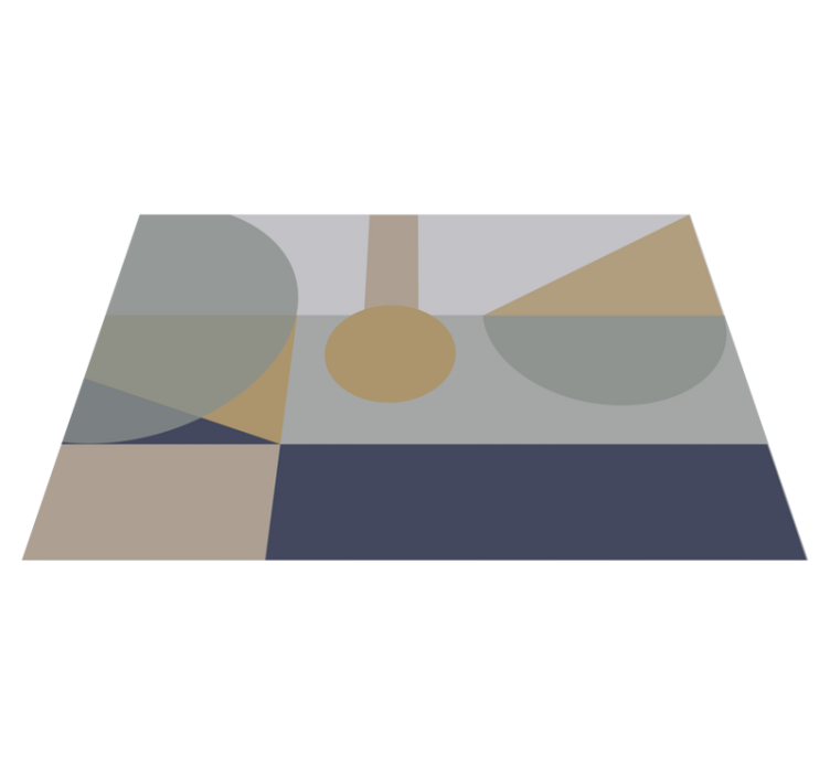 幾何学的な ビニールマット 抽象的な幾何学 - TENSTICKERS