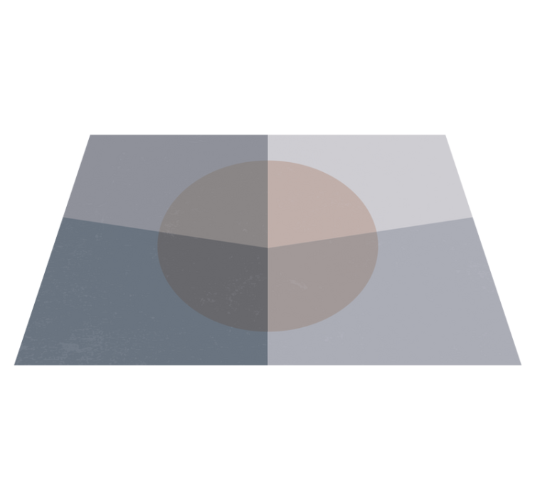 幾何学的な ビニールマット 重なり合う円 - TENSTICKERS