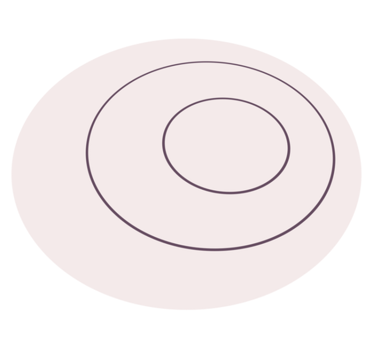 ミニマリスト ビニールマット ミニマリストな円形デザイン - TENSTICKERS