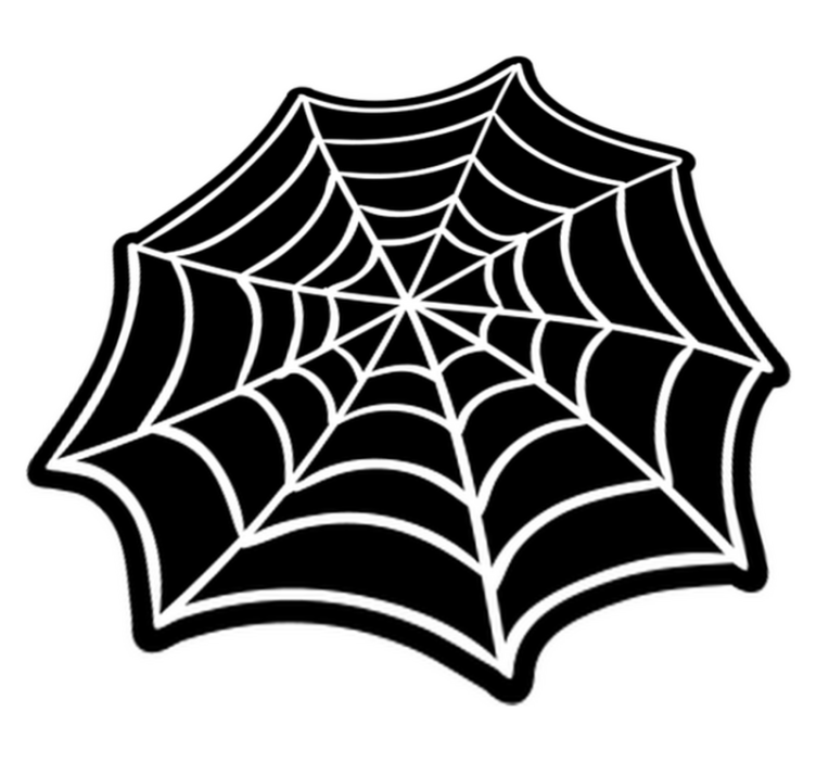 蜘蛛の巣の敷物十代のビニールの敷物 - TENSTICKERS