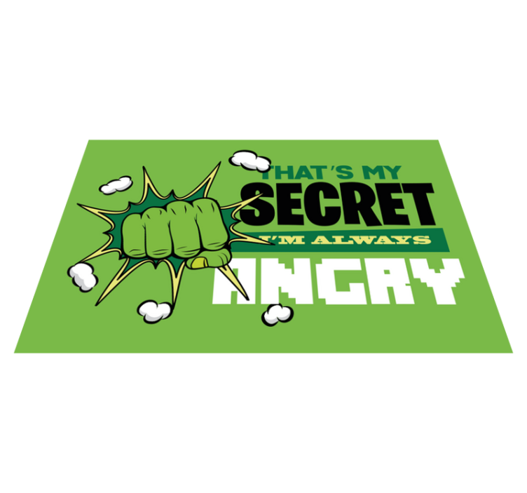 私はいつも怒っている子供の敷物です - TENSTICKERS