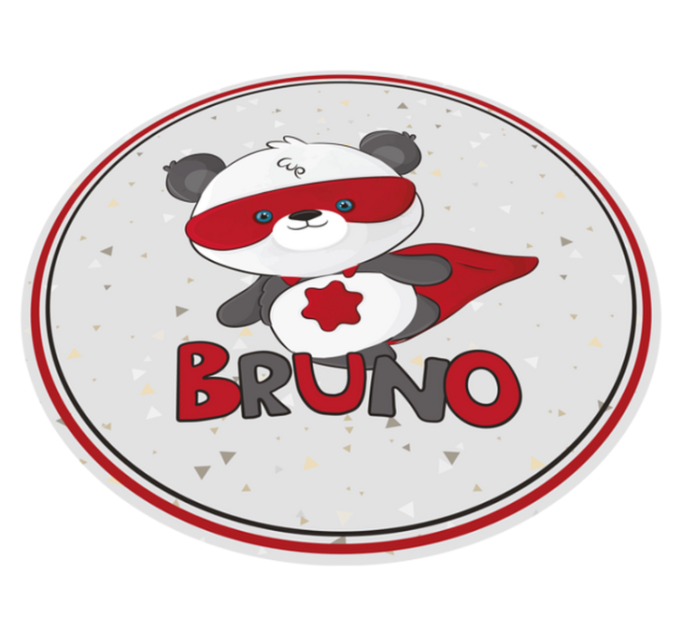 スーパーパンダパーソナライズドマット - TENSTICKERS