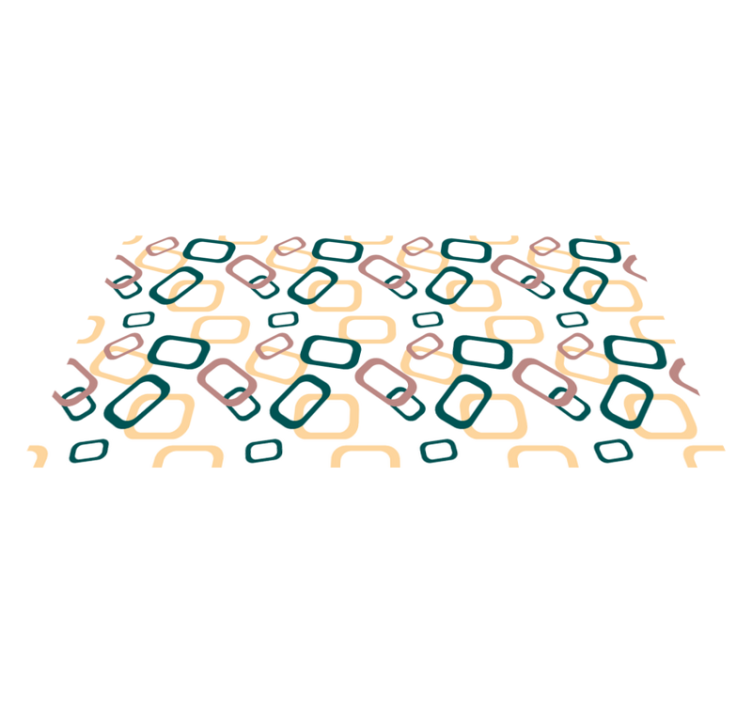 抽象的な不規則な形の現代の敷物 - TENSTICKERS