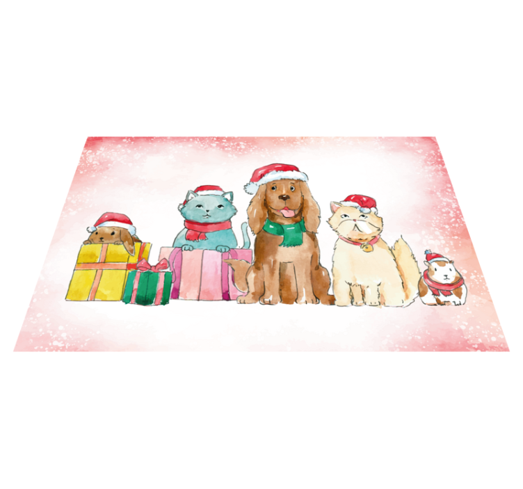 動物 ビニールマット クリスマスペットクリスマスペット - TENSTICKERS