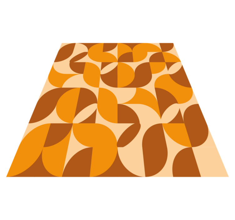 リビングルーム ビニールマット レトロ - TENSTICKERS