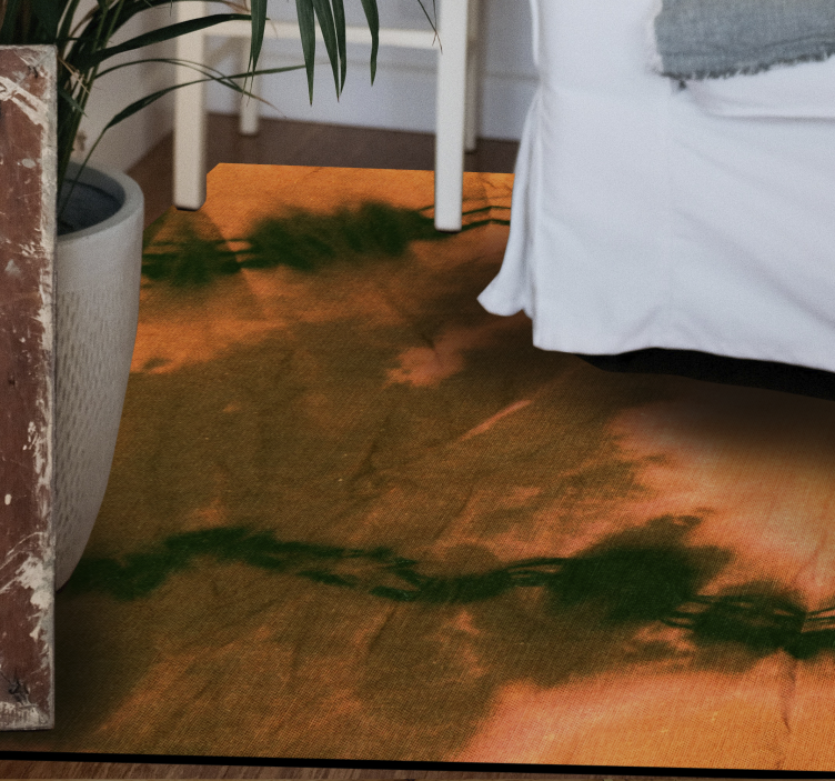 茶色と黒のタイダイ テクスチャ カーペット - TENSTICKERS