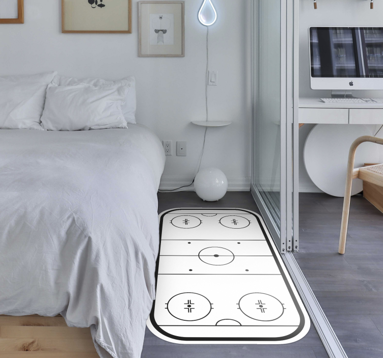 ゲーム ビニールマットアイスホッケーリンク - TENSTICKERS