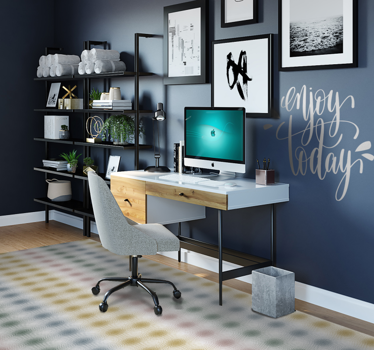 リビングルーム ビニールマット ソフトパステルライン - TENSTICKERS