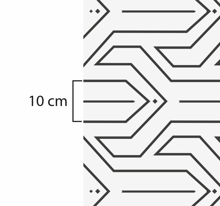 幾何学的な ビニールマット パターンジオメトリー - TENSTICKERS
