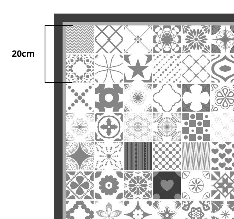 ビニール タイル カーペット パッチワークタイルの構成 - TENSTICKERS