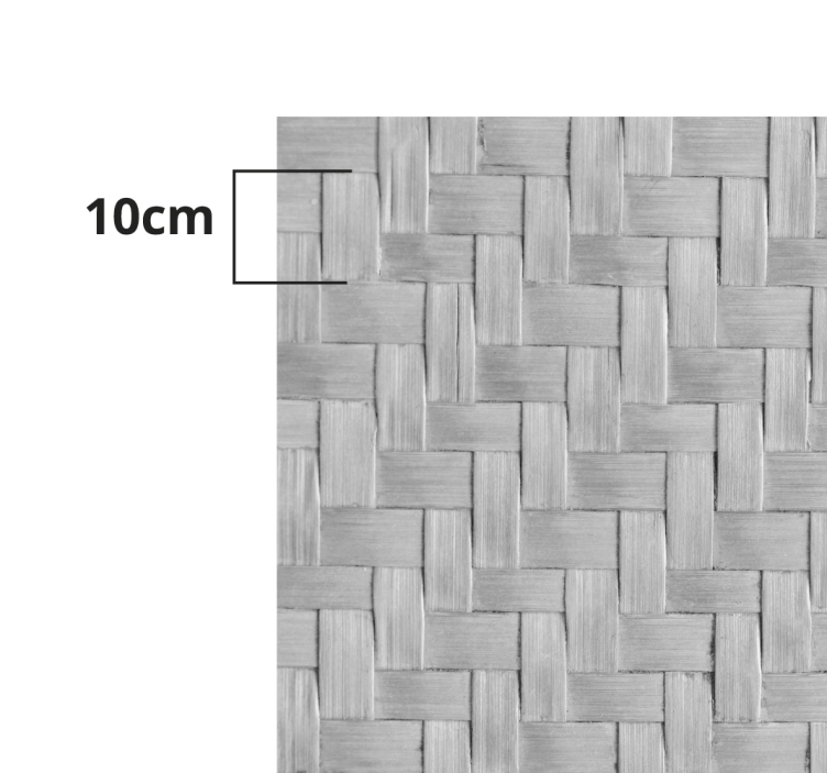 リビングルーム ビニールマット 織り込まれたグレーの質感 - TENSTICKERS