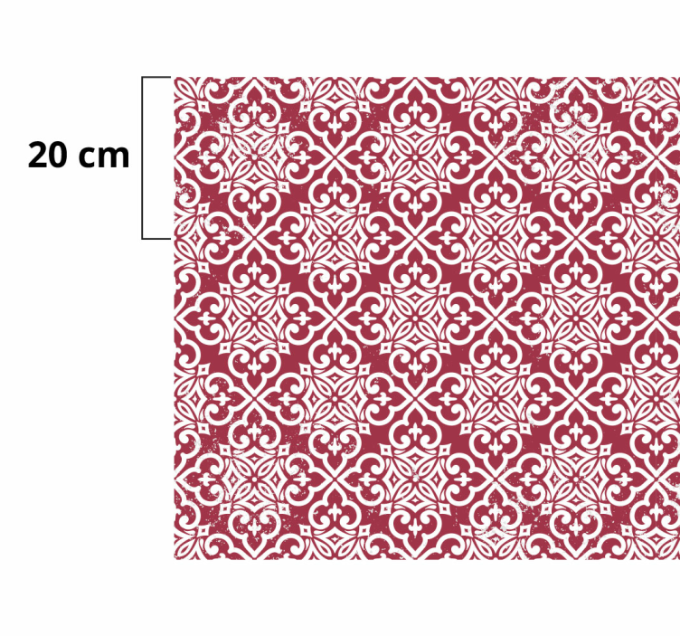 マンダラ ビニールマット 複雑な曼荼羅のモチーフ - TENSTICKERS