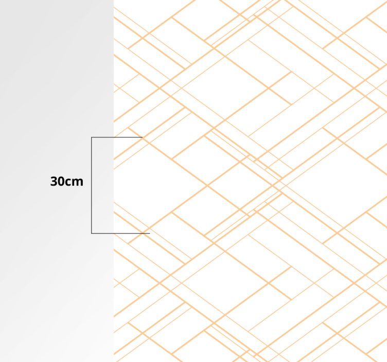 幾何学的な ビニールマット 幾何学的な線、ミニマリストのパターン - TENSTICKERS