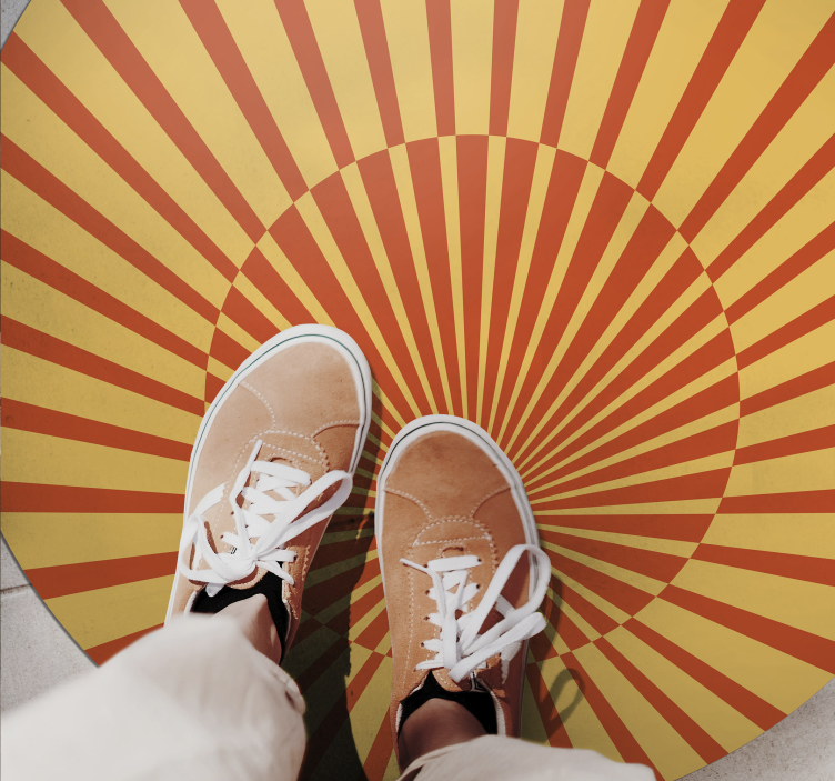 70年代のサンシャインヴィンテージラグ - TENSTICKERS