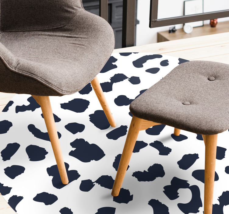 動物柄 ビニール マット 牛革模様デザイン - TENSTICKERS