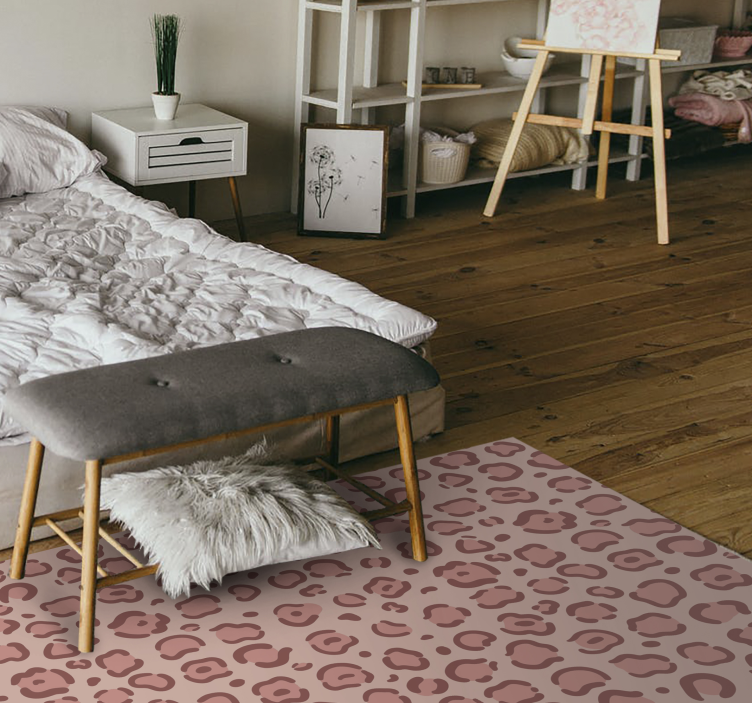 動物柄ビニールマットヒョウの水玉 - TENSTICKERS