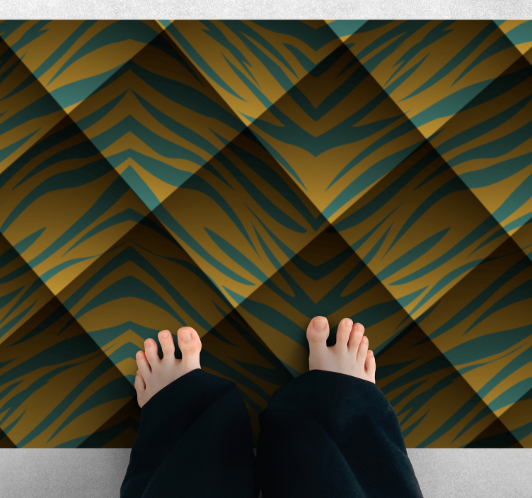 動物柄 ビニール マット タイガーストライプのコンセプト - TENSTICKERS