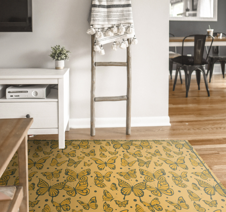 動物 ビニールマット 蝶の喜び - TENSTICKERS