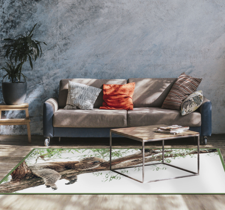 動物 ビニールマット コアラの木のシーン - TENSTICKERS