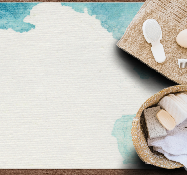 バスルームに1枚ビニールカーペット穏やかな水の効果 - TENSTICKERS