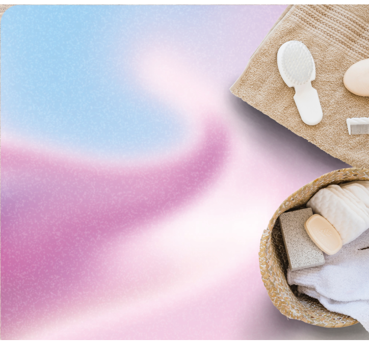 バスルームに1枚ビニールカーペット グラデーションレイヤー - TENSTICKERS