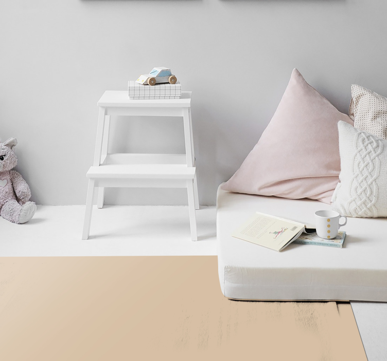 ベージュ ビニールマット 中立的なベージュの表面 - TENSTICKERS