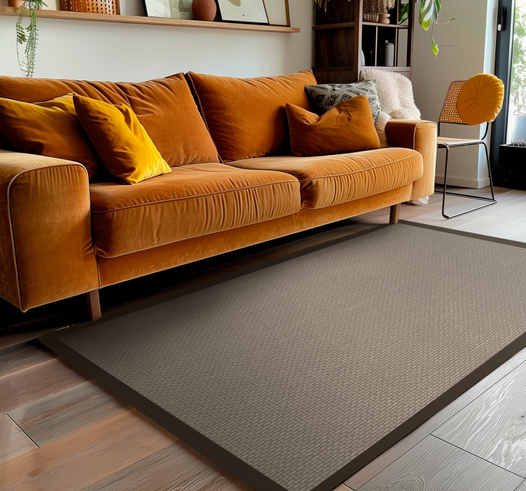 ベージュ ビニールマット 濃い色のアウトライン - TENSTICKERS