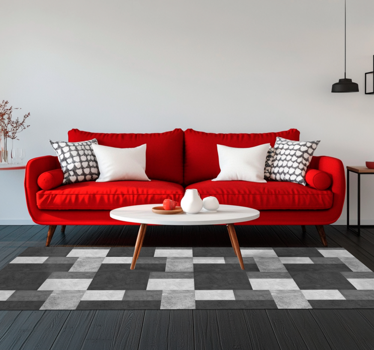 黒 ビニールマット モダン - TENSTICKERS