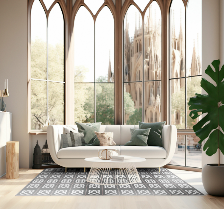 カーペットポリ塩化ビニールパノットバルセロナモザイク - TENSTICKERS