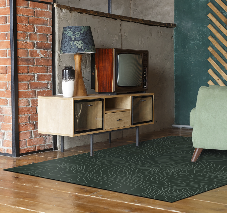 カーペットポリ塩化ビニール地形図世界地図 - TENSTICKERS