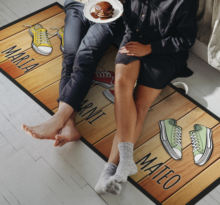 カラフルなコンバースパーソナライズドマット - TENSTICKERS