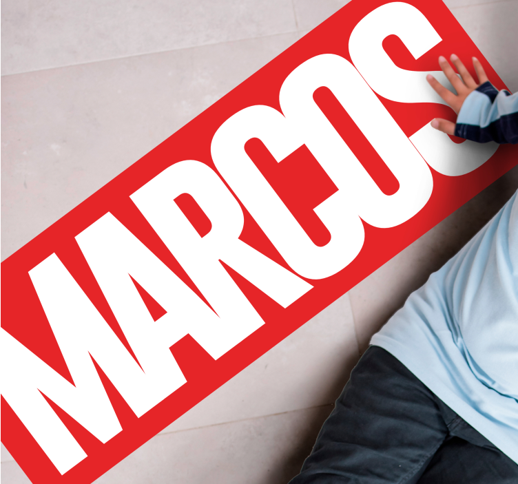 コミックパーソナライズネームフロアマット - TENSTICKERS