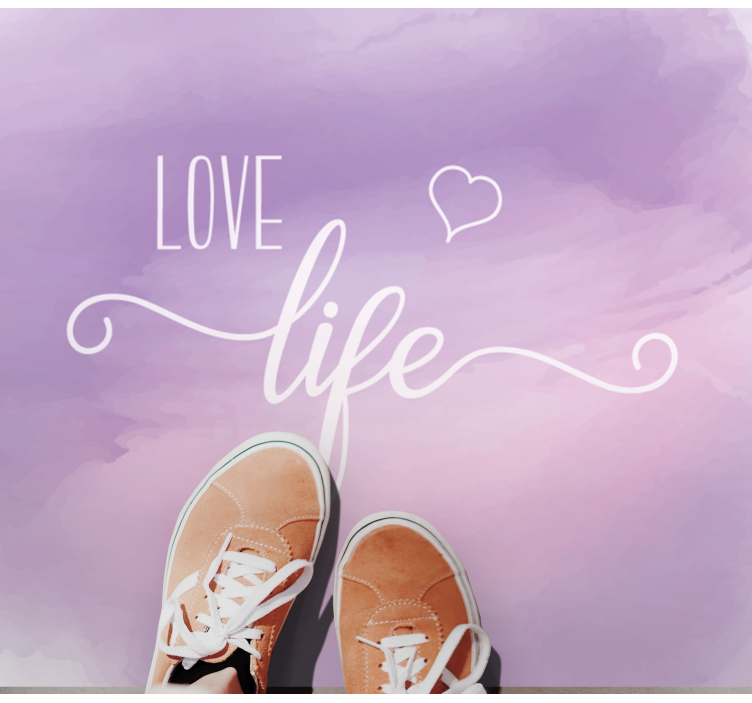 フレーズ ビニールマット 存在を大切にする - TENSTICKERS