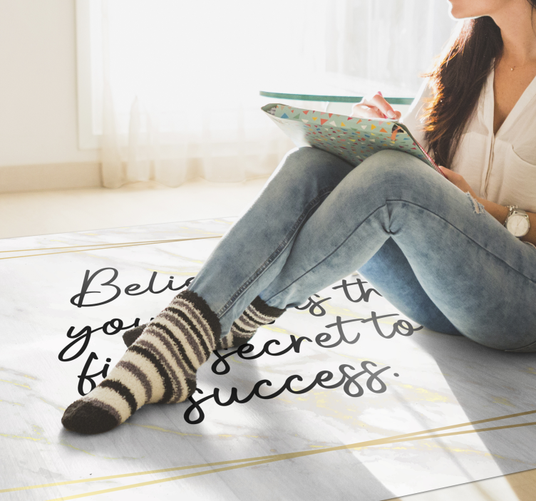 フレーズ ビニールマット インスピレーショナルクォート - TENSTICKERS