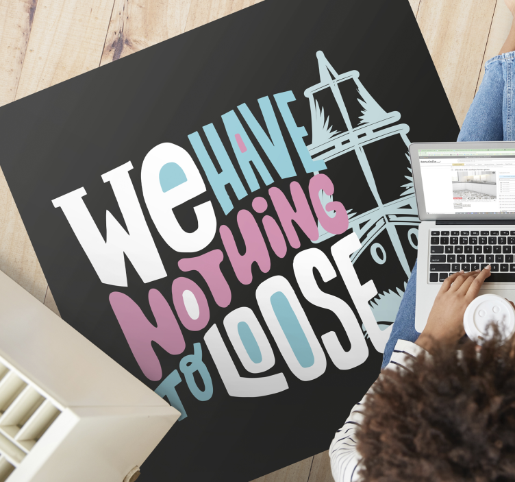 フレーズ ビニールマット ゆったりタイプがあります - TENSTICKERS