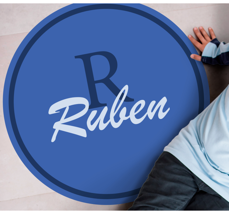 名前 ビニールマット カスタムネームサークル - TENSTICKERS